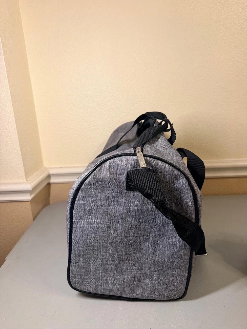 Jimmy Choo Gray Travel Tote and Toiletry Pouch